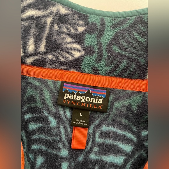 Patagonia Synchilla Fleece Pullover Men's Size L Tradewinds Big Stone Blue - Picture 4 of 16